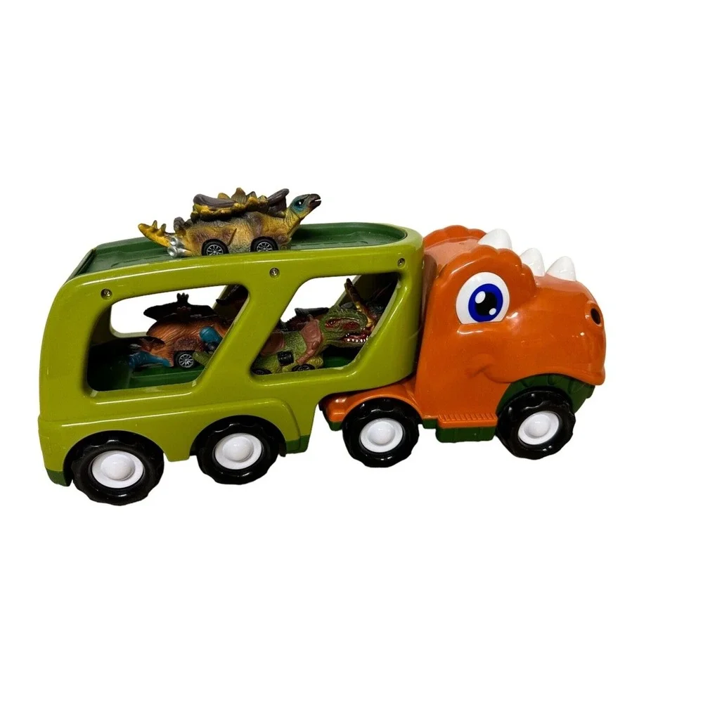 Nicmore Dino‎ Dinosaur Pullback Cars and Tyrannosaurus Rex Toy Carrier